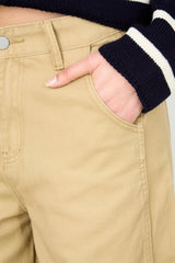 Dark Beige Wide leg Jeans