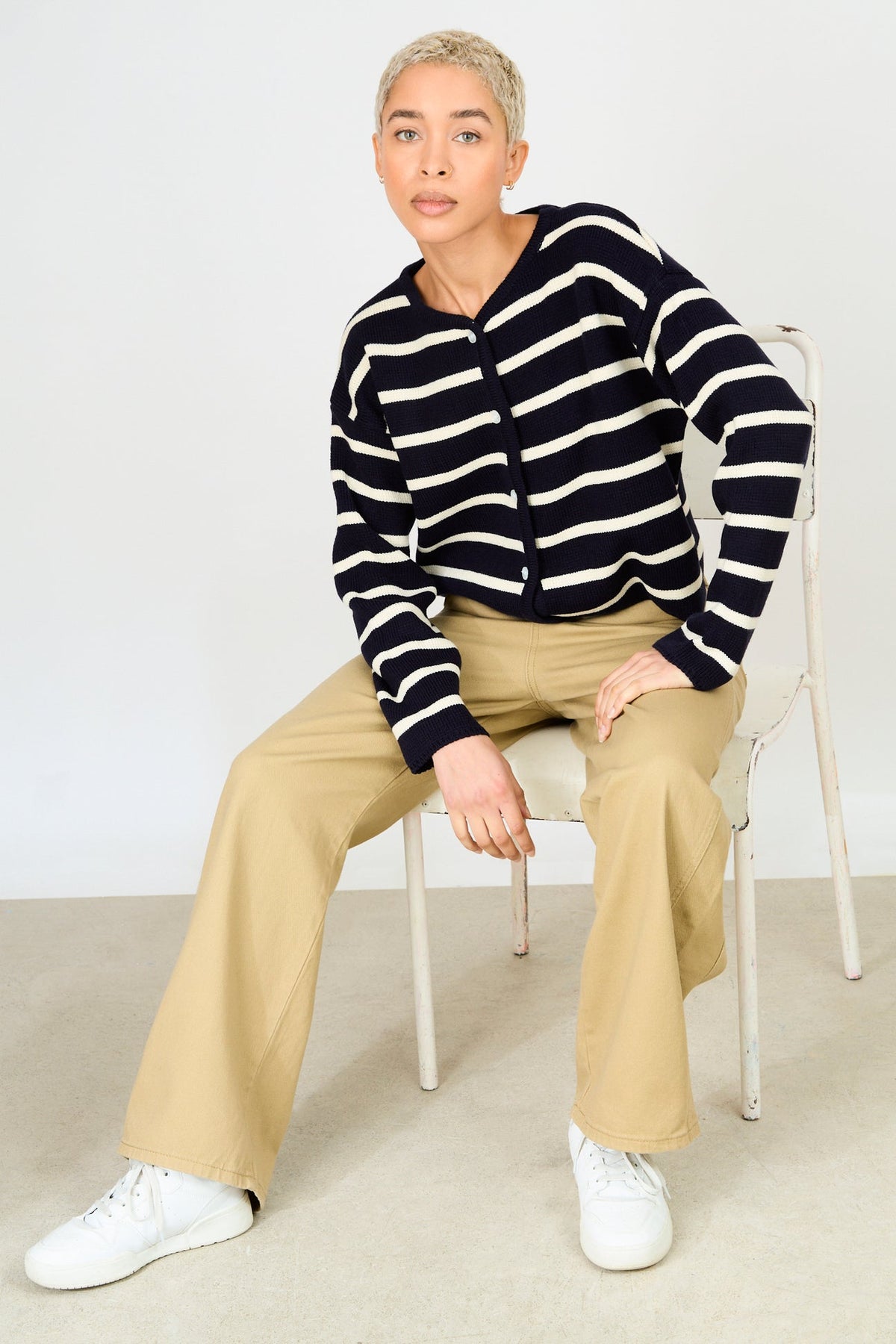 Dark Beige Wide leg Jeans