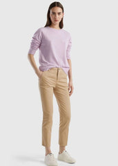 Beige Cotton Chinos